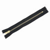 100 PCS No.3 Metal Copper Zipper Pants Placket Zipper, Specification: 15cm(Light Gold + Black)