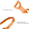 Drain & Hair Removal Tool Drain Dredge Pipe Sewer Cleaner Hook(Orange)