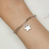 BSB137 925 Sterling Silver Sparkling Star Bracelet