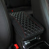 Car Center Console Cover Mat PU Leather Car Armrest Cover 32x19cm(Black)