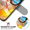For Alcatel 1L (2021) Coloured Drawing Cross Texture Horizontal Flip PU Leather Case with Holder & Card Slots & Wallet & Lanyard(Cat Drinking Soda)