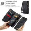 For Samsung Galaxy S25+ 5G CaseMe 008 Detachable Multifunctional Leather Phone Case(Black)