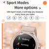 V66 1.28inch BT5.0 Smart Watch Support Heart Rate/ Sleep Detection, Style:Silicone Strap(Gold)