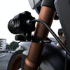 CS-1090A1 Motorcycle Modified Bumper Shock Absorption Fixture Spotlight Fixing Bracket(Black)