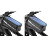 WEST BIKING 7 inches Mountain Bike Mobile Phone Touch Screen Front Beam Bag(Black)