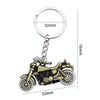Simulation Cool Motorcycle Keychain Metal Decoration Pendant, Style: X-1425 Green Antique