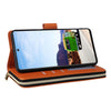 For Samsung Galaxy A53 5G Nine-card Slots Zipper Wallet Bag Leather Phone Case(Brown)