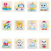 3 PCS Early Childhood Education Wooden Three-Dimensional Jigsaw Puzzle Toy(S-Digging Machine)