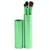 5 PCS Handle Eyes Makeup Brush Set with Aluminum Tube(Green)