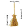 5pcs Halloween Mini Broom Ornaments Witch Broom Toy Accessories Red Rope 4cm x 9.5cm