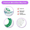 For Libman Tornado Spin Mop Microfiber Mop Pad Replacement Parts(White)