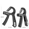 5-60kg Adjustable Mechanical Counting Gripper Finger Strength Training Device(Black)