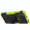 For Alcatel 3L (2021) Tire Texture Shockproof TPU+PC Protective Case with Holder(Green)