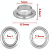 400pcs /Set 5mm Hollow Metal Copper Button Clothing Detachable Jeans Eye Buckles Replacement And Repair Kit