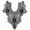 White Lace Embroidery Hollow Fake Collar DIY Clothing Accessories, Size: About 55 x 47cm