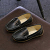 K3 Lightweight Anti-Skid Dance Bean Shoes Children Small Leather Shoes, Size: 30(Black)