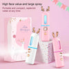 Facial Steamer Nano Spray Water Replenishing Instrument Portable Cold Spray Machine Charging Beauty Instrument Automatic Alcohol Sprayer, Style:Cute Deer(Pink)