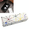 Lattice Pattern Portable Glasses Box(Dazzle White)