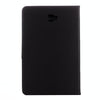 For Galaxy Tab A 10.1 (2016) / P580 Simple Style Horizontal Flip Leather Case with Holder & Card Slots & Wallet (Black)