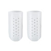 With Hole Toe Set High Heels Anti-Wear Anti-Pain Toe Protective Cover, Size: M(White)