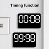 Multifunctional LED Digital Display Electronic Wall Clock Living Room Silent Alarm Clock, Color: Colorful