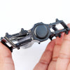 Soldier Mountain Bike Aluminum Foot Pedal Highway Bike Special Pedal Foot(Black)
