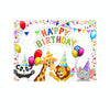 2.1m x 1.5m Children Birthday Theme Party Animal Cartoon Photography Background Cloth