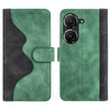 For Asus Zenfone 9 Stitching Horizontal Flip Leather Phone Case(Green)