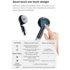 D8 Pro 2.01 inch 2 in 1 Bluetooth Earphone Silicone Strap Smart Watch, Support NFC with Cover(Space Grey)