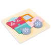 3 PCS Early Childhood Education Wooden Three-Dimensional Jigsaw Puzzle Toy(Dirt Car)