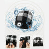 M3-BL Bluetooth LED Music Headset Hat Lady Warm Night Lighting Hat(Black White)