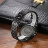 CAGARNY 6835 Men Simple Quartz Steel Band Watch(Black)