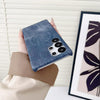 For Samsung Galaxy S25 Ultra 5G Denim MagSafe Magnetic PC + PU Phone Case(Light Blue)