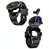 R6 1.32-Inch TWS 2-In-1 Bluetooth Headset Smart Watch, Heart Rate / Blood Oxygen Monitoring(Black Silicon)