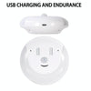 USB Charging Light & Human Body Sensing Control Smile Magnetic Night Light(Cold White Light)