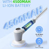 7 In 1 Automatic Water Spray Electric Spin Scrubber 53 Inch Cordless Rechargeable Cleaning Brush