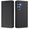 For Samsung Galaxy A15 5G / 4G RC01 Dual-Folded Magnetic Suction RFID Leather Phone Case(Black)