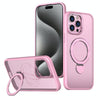 For iPhone 15 Pro Wing Series Gen2 MagSafe Metal Ring Holder Phone Case(Pink)