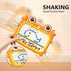 Crab Magnetic Drawing Board Children Educational Toy Gift, Specification: 50 Beads Cyan
