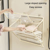 Bathroom Hanging Bag Foldable Transparent With Lid Waterproof Clothes Socks Storage Bag, Color: Small Black