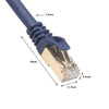 0.5m CAT8 Computer Switch Router Ethernet Network LAN Cable, Patch Lead RJ45