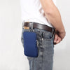 For 6.7-6.9 inch Universal Elastic Material Zipper Waist Bag(Blue)