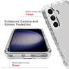 For Samsung Galaxy S24 5G Shockproof Clear Gradient PC + TPU Phone Case(Black)