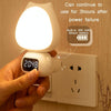 Cat Rotatable Remote Control Night Light with Time Display, CN Plug(3-Colors Light)