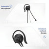 SOYTO SY227 Single-side Operator Ear Hook Headset Corded Computer Headset, Interfaces: Separation USB Wire Control