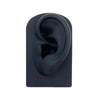 TX-S90 Simulation Ear Silicone Model Practice Display Props, Style:Left Ear(Black)