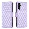 For Samsung Galaxy A56 5G Diamond Lattice Wallet Flip Leather Phone Case(Purple)