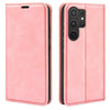 or Samsung Galaxy S25 Ultra 5G Retro-skin Magnetic Suction Leather Phone Case(Pink)