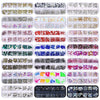 12 Grid Flat Bottom Shaped Nail Rhinestones Nail Decoration, Specification: 19