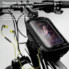 WILD MAN E2 Waterproof Front Bag MTB Mobile Phone Sets Bicycle Tube Bag Riding Accessories(Black)
